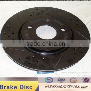 China car accessories,drilled and dacromet , brake disc