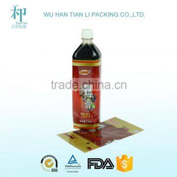 factory for customized printed CMYK calendar printing PVC mineral water bottle printing label