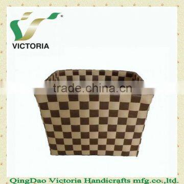 2013 Fashion PP Strap Woven Storage Basket