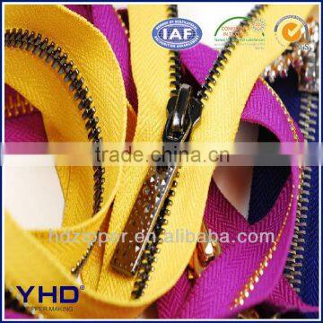 zippers to meter metal zipper