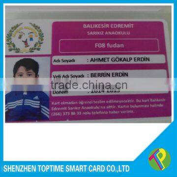 13.56mhz 1K Fudan F08 photo ID card