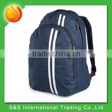 two zipper compartment polyester material high school backpack