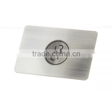 Brushed And Polished Metal Special Business Cards