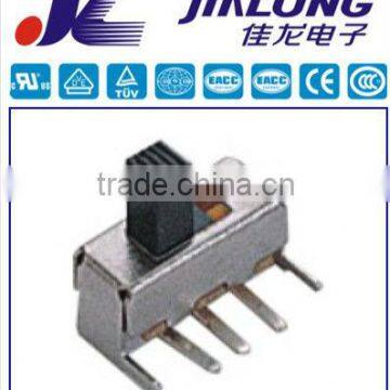 Standard SWITCH SLIDE DPDT Circuit On-On 0.4VA @ 20VAC/DC Through Hole Vertical PC Pin