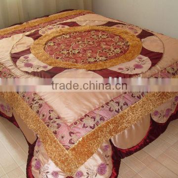 organza fabric polyester quality bed cover
