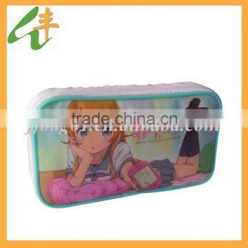 Latest design children's cute leather pencil case