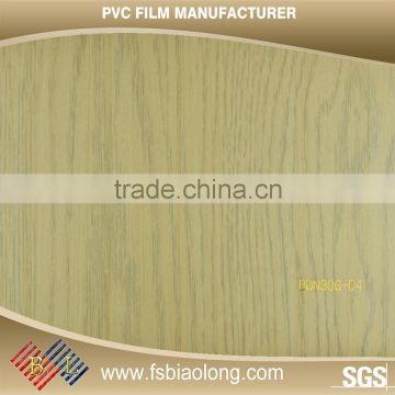 Direct Factory Customized high glossy wood grain vacuum press pvc sheet