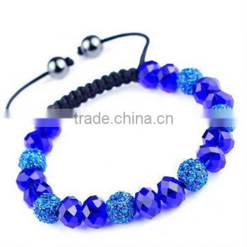 Beautiful blue color bracelet /blue shamballa bracelet