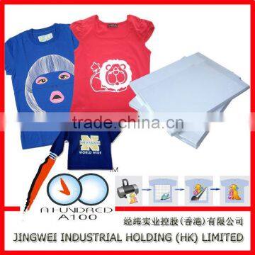 Compatitive price inkjet/laser heat transfer paper for dark color t-shirt