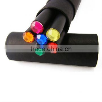 promotional black wooded pencil in black wood tube