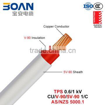 TPS Copper Cable, PVC Insulated Power Cable, 1/C, 0.6/1 kv (AS. NZS 5000.1)