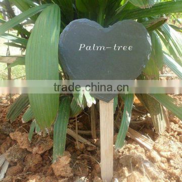 gardening slate stone plant labels plant tags flower labels heart shape