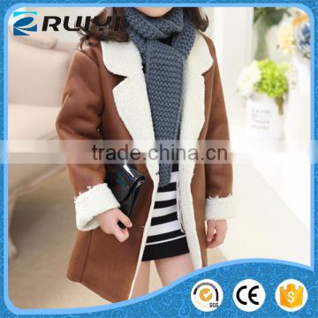 winter new design factory price baby girl fur outerwear coats