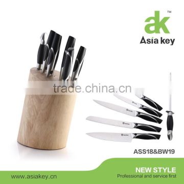 Popular and Premium 7pcs Knives Set With Wooden Stand For Kitchen