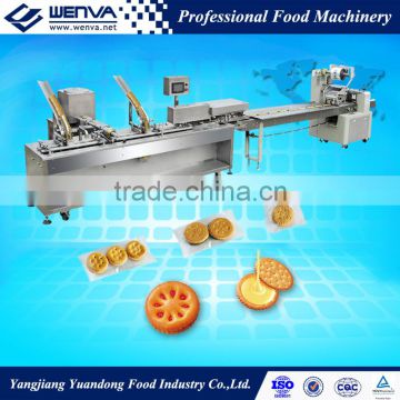 Full automatic Biscuit 2+1 Sandwiching connected Packaging machine
