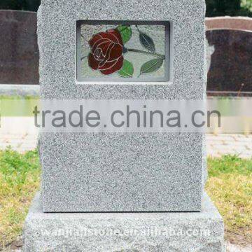 Grey Granite Tombstone