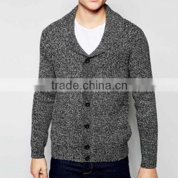 latest Men's new design fashion turn-down collar button cardigan sweater wholesale