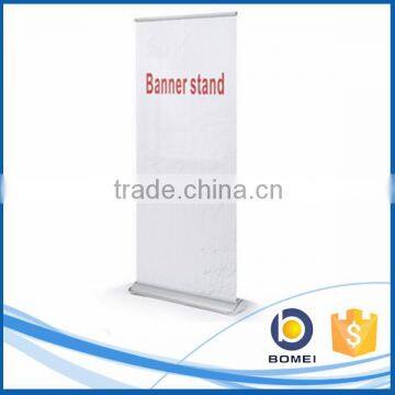 Portable full aluminum water drop roll up banner stand, wide base roll up display, broad base roll up stand