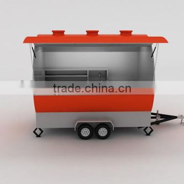 Customized Design Mobile Ice Cream Cart- Food trailers-modern mobile food cooking trailer for sale