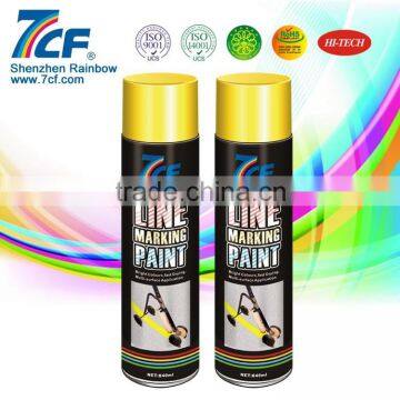 2015 Hot sale Shenzhen Rainbow Fine Chemical Brand 7CF Acrylic Line Marking Spray Paint