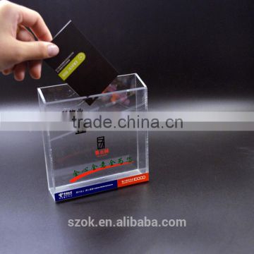made in china desktop clear acrylic tent card holder