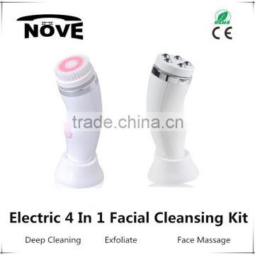 2016 high quality ne w electric facial cleaning brush, soft silicone brush