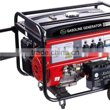 Electric start/Single phase/100% copper wire/gasoline 5kw permanent magnet generator