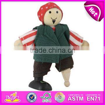 2016 Custom funny toy children wooden cheap puppets for sale W06D017