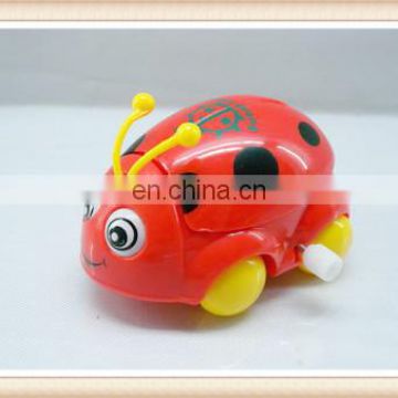 Plastic wind up beetle ladybug insect toy