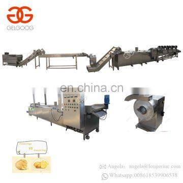 High Quality Hot Sale Fresh Frozen Potato Chips Making Machine Full Automatic Factory Potato Frozen French Fries Line Price