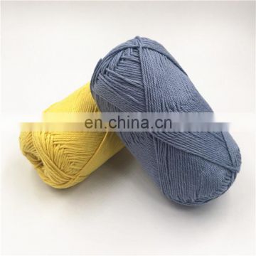 Handknitting yarn 100% cotton colorful cotton yarn for knitting and crochet