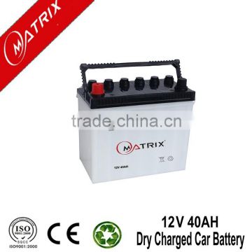 Auto 12V 40AH High Quality Dry Charged Car Battery