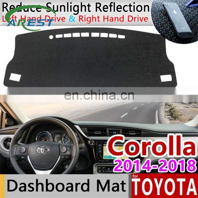 for Toyota Corolla E170 E160 2014 2015 2016 2017 2018 Anti-Slip Mat Dashboard Cover Pad Sunshade Dashmat Carpet Accessories Rug
