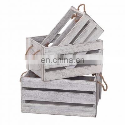 Yes Foldable Solid Box Style Wooden crates for wine