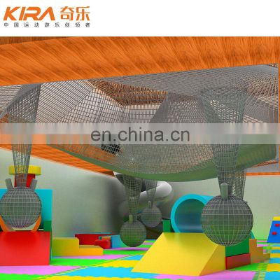 Funny climbing net customized color residential indoor playground equipment