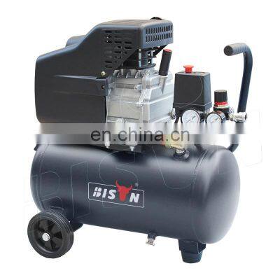 Bison China 24L 120V Direct Drive Air Compressor Taizhou Industrial 60Hz Direct Driven Reciprocating Air Compressor