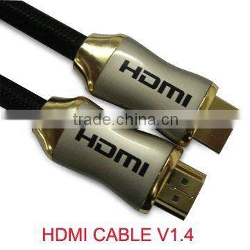 High quality HDMI kable with Ethernet 1.4 ,1600P,3D,4K for HDTV,PS3