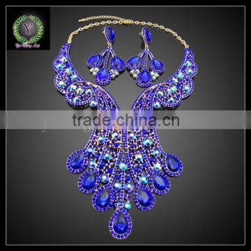 2016 New Arrival handmade crystal Jewelry set which for Wedding jewelry set Match Clothes KHK861