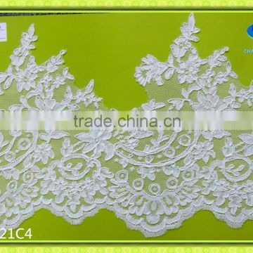Embroiedered Jacquared lace trimCJL021C4