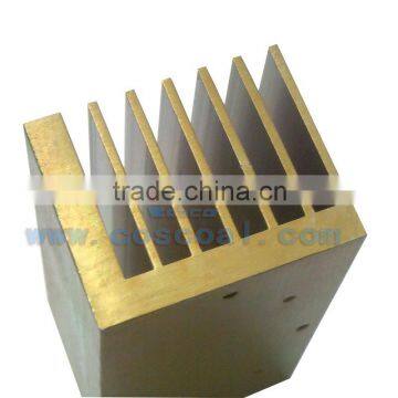 cooling aluminum heat sink profile with CNC machining and anodizing