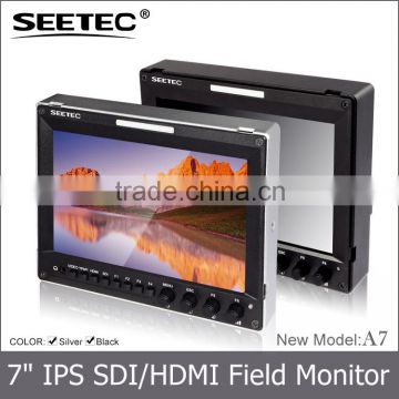 7" aluminum design IPS 1280x800 camera-top monitor HDMI SDI input and output high brightness photography equipment
