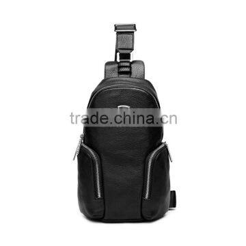 Factory wholesale fashion leisure mens genuine leather messenger bag