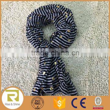 Wholesale 100% Viscose dot printed fringed shawl scarf