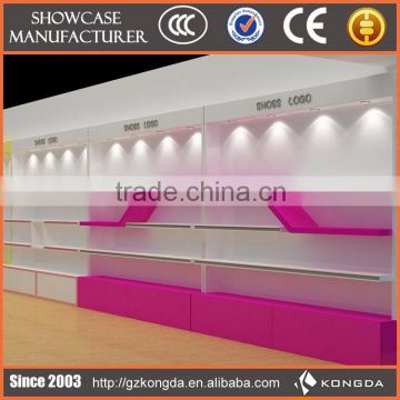 Children shoes display showcase with led light