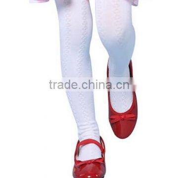 pure white cotton fashion custom kids pantyhose