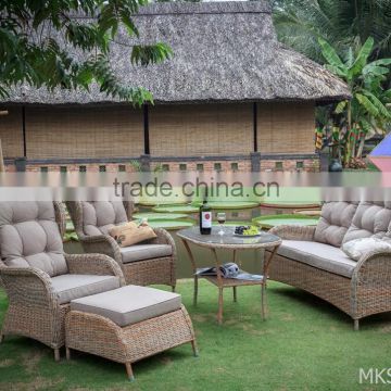 High Polyethylene Rattan Garden Sofa Set - Wicker Rattan Sofa Outdoor Furniture - Patio Furniture
