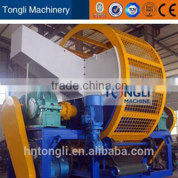 Adopting international leading technology tire recycling shredder two shaft shredder for sale