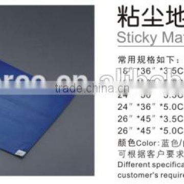 New anti slip disposable sticky mat used for contamination control cleanroom