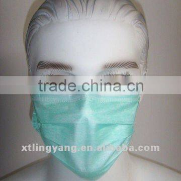 Disposable non-woven medical face mask
