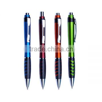 Best Selling Plastic Ballpoint Pen With Clip Custom Logo Printed Pen For Sale
